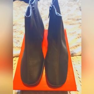 Dark brown ankle boots